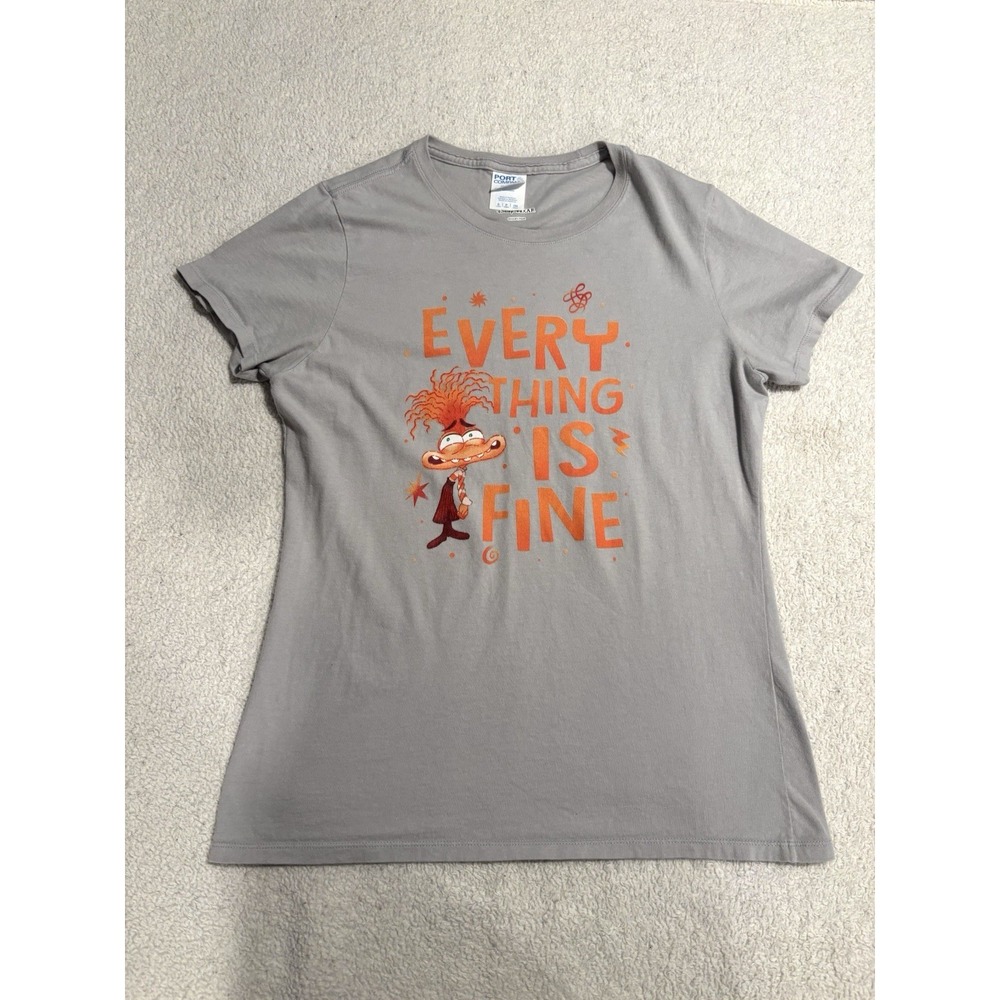 2025/Inside Out 2 Emotions Anxiety I'm Fine Unisex‎ Regular Shirt, Size S